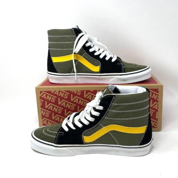 Vans SK8-HI Zig Zag Shoes Women's Size 6 7 Blue Green Suede Canvas VN0A4BV619Y - Picture 4 of 10